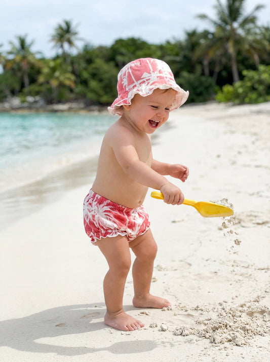 Panama Bucket Hat Cherry Palms