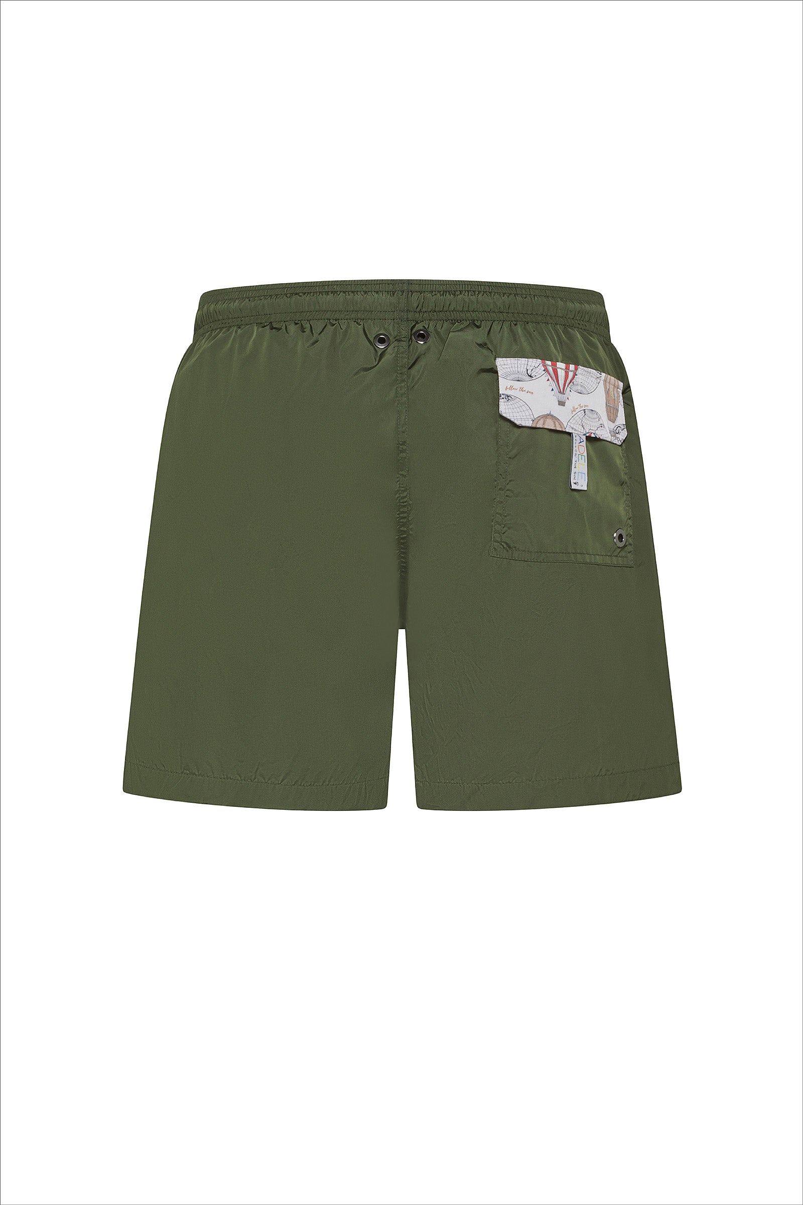 Boxer Uomo verde militare – Quick Dry | UPF 50+ | Tasca Hot Air Balloon