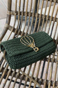 Paris Posh Minaudiere verde militare