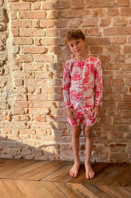 Formentera Long Sleeve T-Shirt Cherry Palms