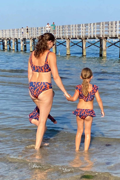 Rio Bikini Camouflage Blue-Orange