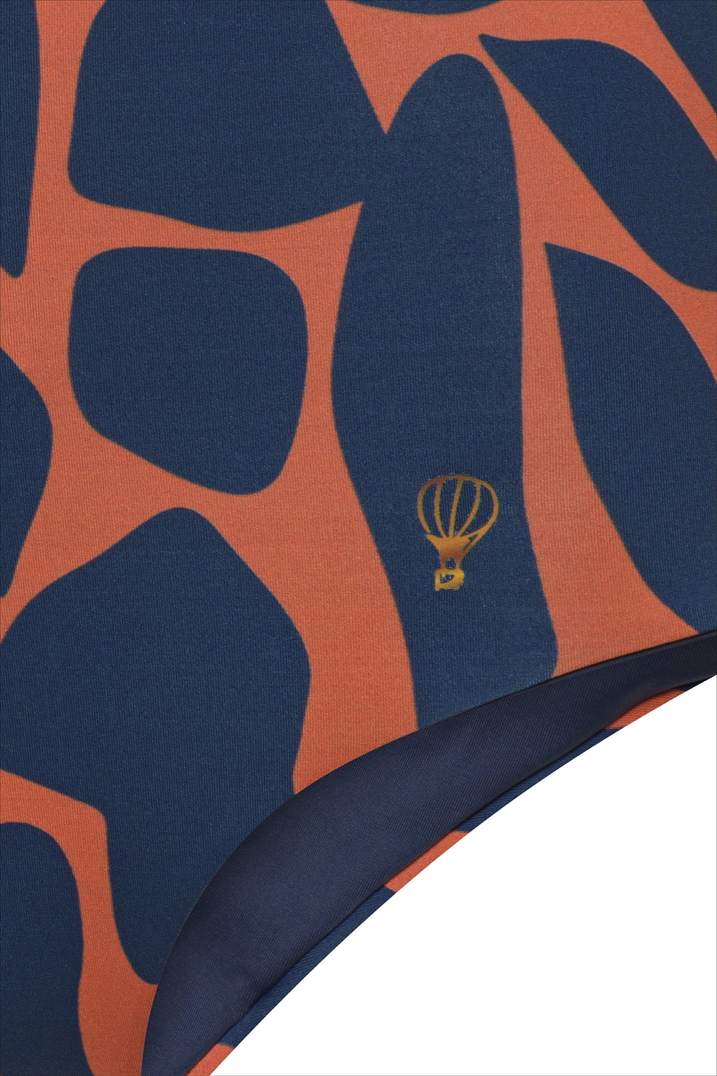 Cannes One-Piece Swimsuit Camouflage Blue-Orange