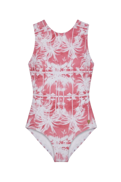 Cannes One Piece Swimsuit Cherry Palms
