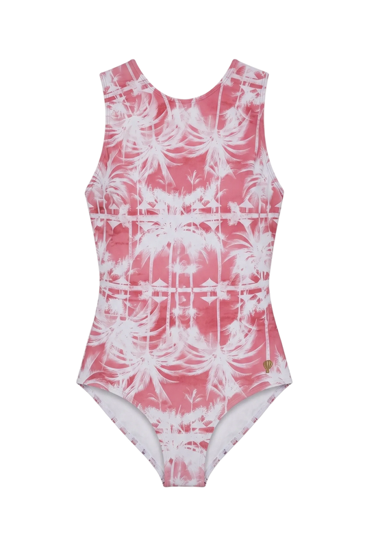 Cannes One Piece Swimsuit Cherry Palms
