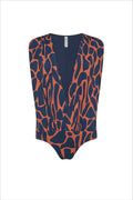 New Generation Blue & Camouflage Double One piece swimsuit