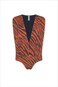 New Generation Zebra & Black Double One piece swimsuit