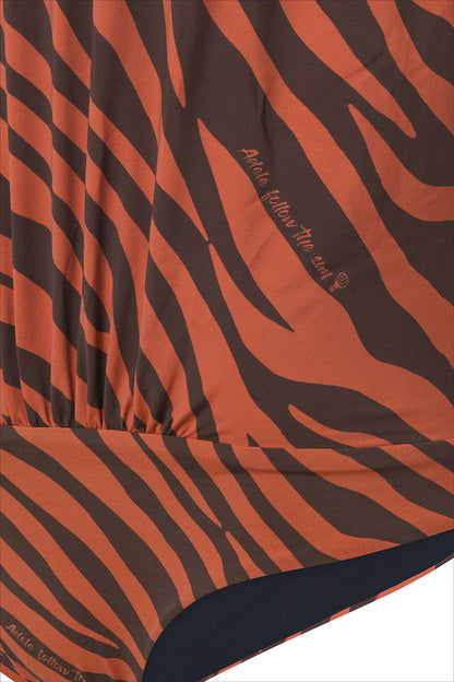 New Generation Zebra & Black Double One-Piece Swimsuit