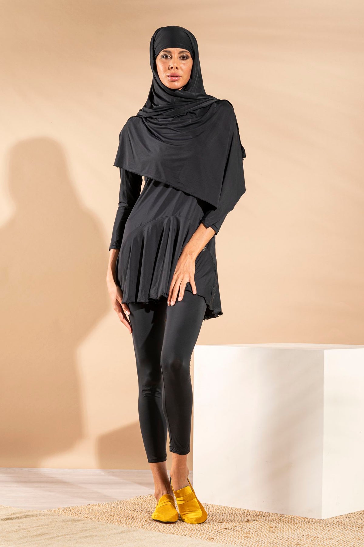 Jumeirah Burkini Dress - Long Sleeves Black