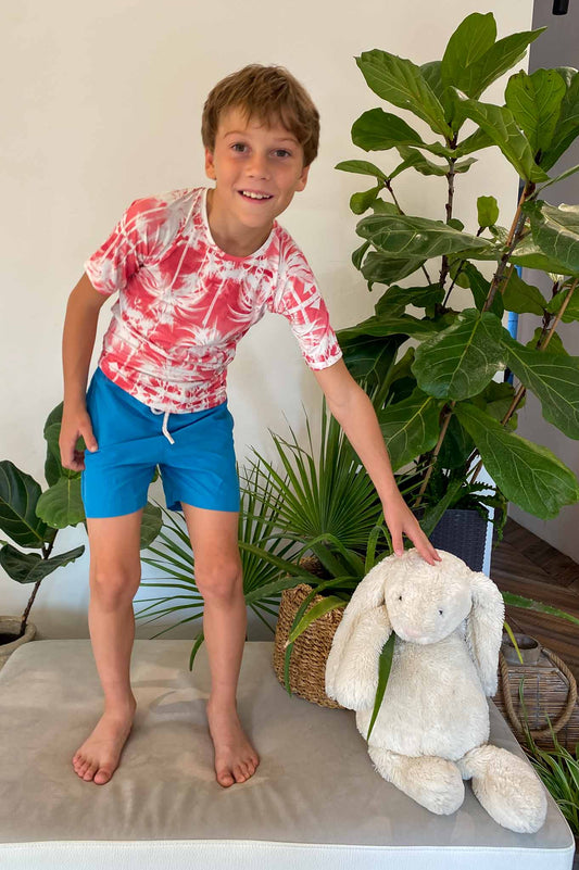 Formentera Short Sleeve T-Shirt Cherry Palms