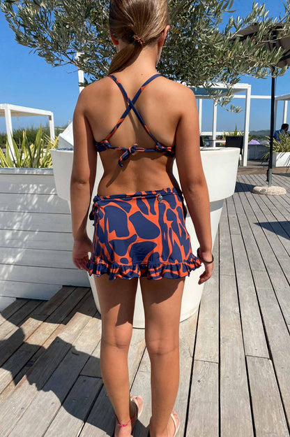 Hawaii Pareo Camouflage Blue-Orange
