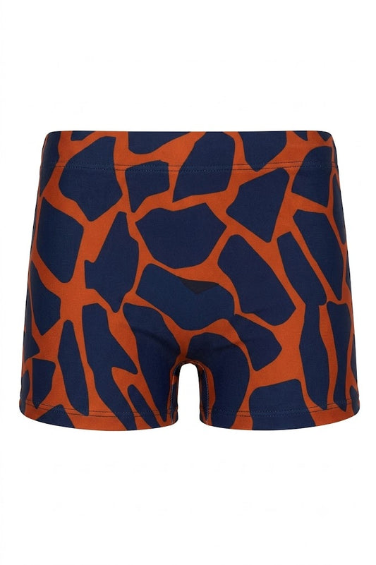 Formentera Swim Trunks Camouflage Blue-Orange