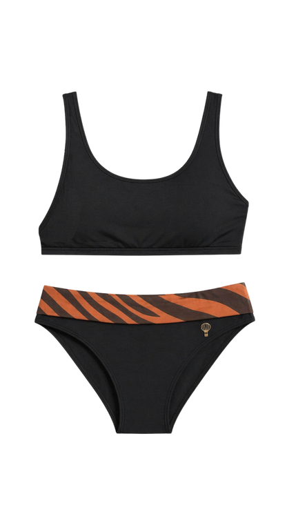 Malibu Bikini Zebra reversible black
