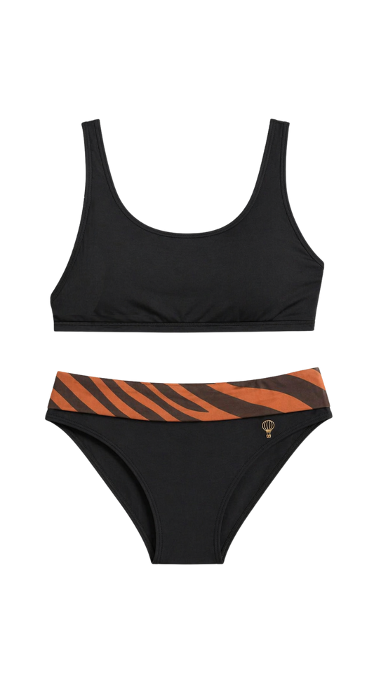 Malibu Bikini Zebra reversible black