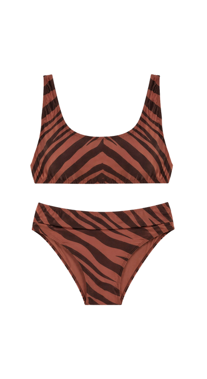 Malibu Bikini Zebra reversible black