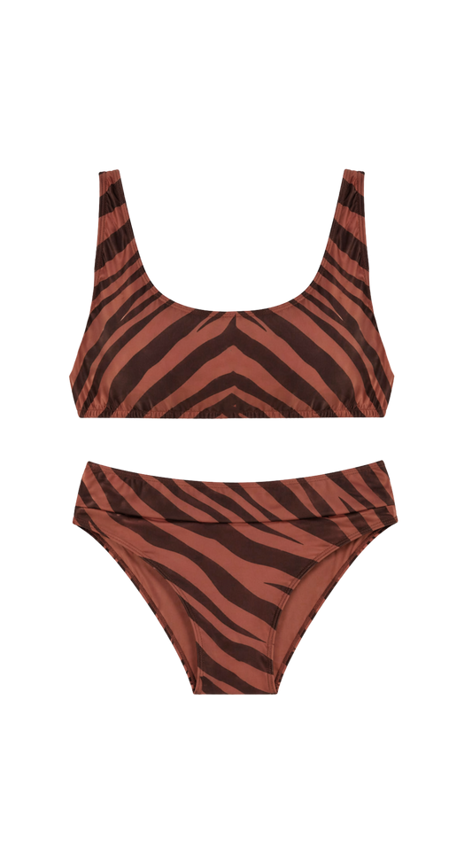 Malibu Bikini Zebra reversible black